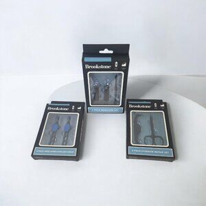 Share Brookstone 3-Pack Beauty/Grooming Sets - Nail, Eyebrow, Eyelash